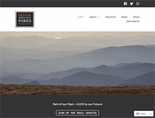 Tablet Screenshot of mountainparksfoundation.org